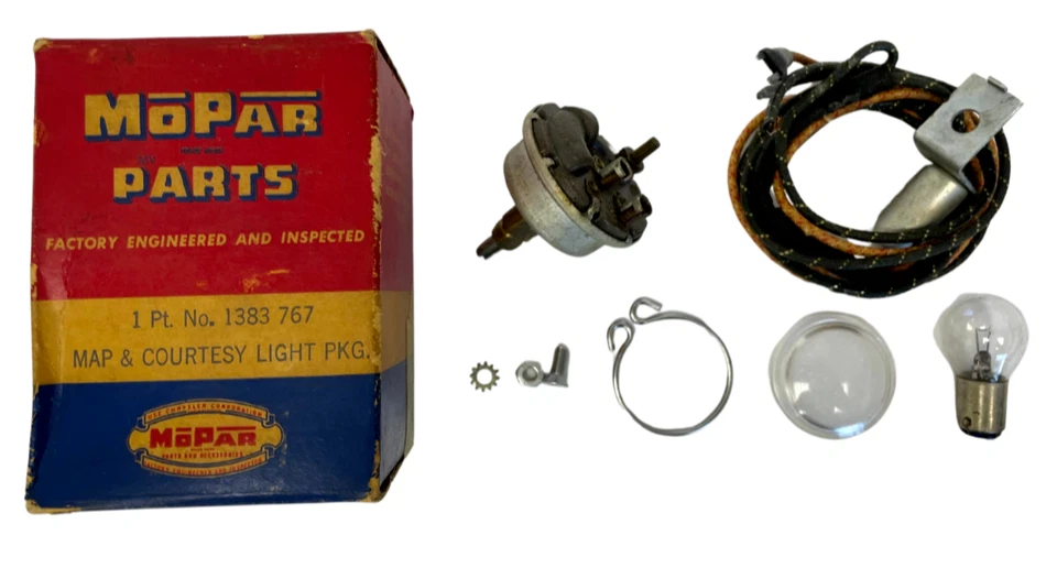 1951-1952 Dodge Wayfarer Coronet карта и любезность лампа пакет 1383767 новый из старых запасов. - Изображение 2 из 4