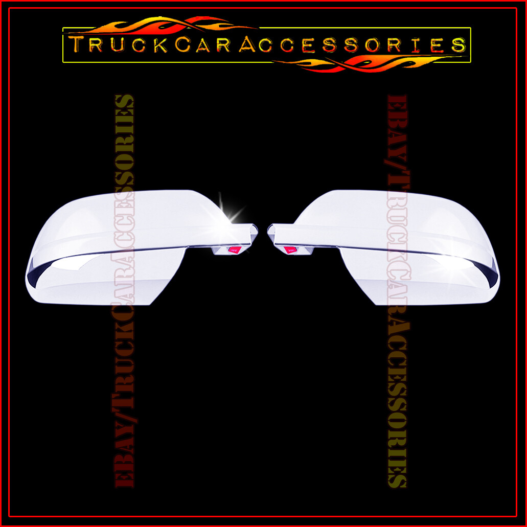 Chrome Full Mirror Covers Pair For 2007-2017 Toyota Tundra CrewMax And Double Cab – Left + Right