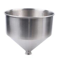 Hopper 304 Stainless Steel Funnel For Liquid Filling Machine 30L / 6.6 Gallon US