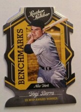2019 Leather & Lumber BENCHMARKS Die Cut Insert YOGI BERRA Yankees #B-10