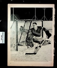 1940 Mili's Fast Camera Rangers Hockey Dave Kerr Goalie Vintage Print Ad 25351