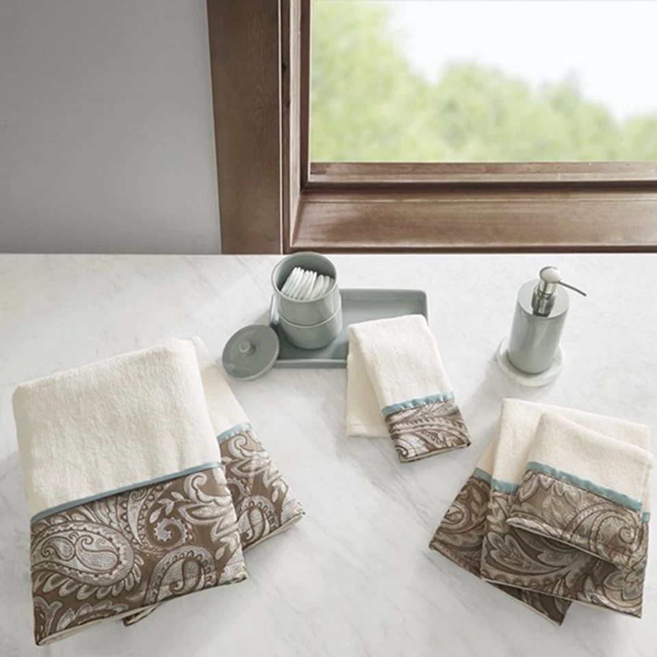 Madison Park Aubrey 6 Piece Jacquard Towel Set - Image 4 of 4