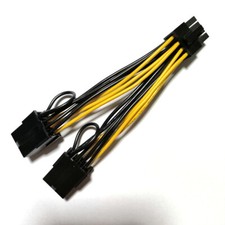 Dual 8 to 8 Pin GPU Power Cable for NVIDIA Tesla K80 M40 M60 P100 V100 A100 A800