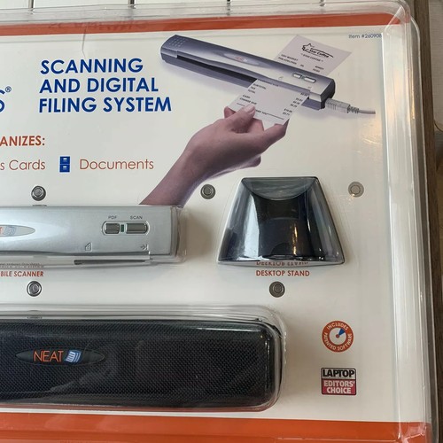 Neat Receipts Mobile Scanner Digital Filing System + Case 260908 NEW SEALED NOS - Picture 4 of 12