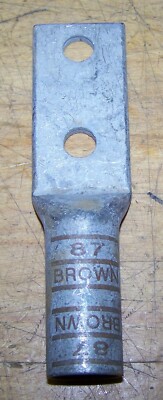 T & B Brown 87 500 925/24 Compression Lug Terminal