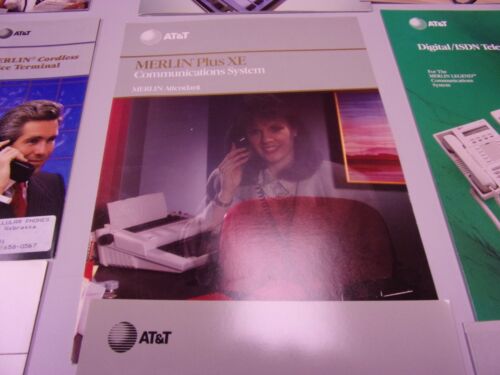 HUGE LOT Vintage 1980's AT&T Merlin Telephone System Brochures Data Sheet - Picture 3 of 12