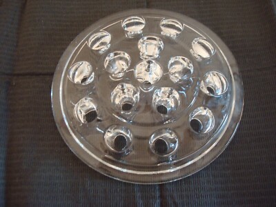 Clear Glass 5'' Round Flower Frog 16 Hole Floral Arrangement Stem Separator