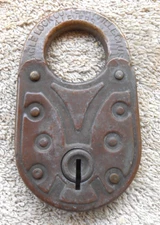 Vintage 4 Lever  EAGLE  padlock  NO  key