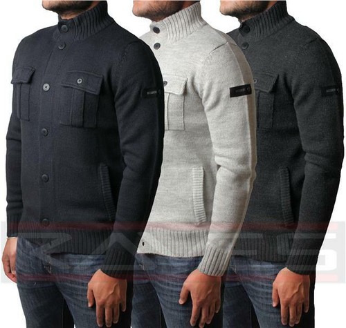 Mens Dissident Jenner Cardigan Jumper 