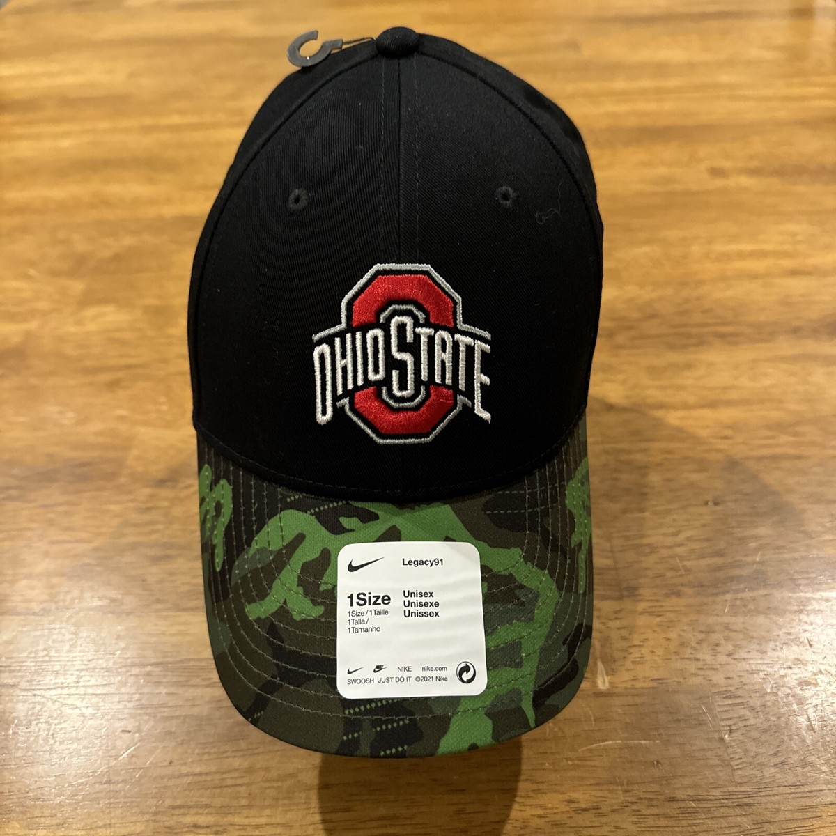 Nike Ohio State Buckeyes Legacy 91 Tactical Hat OSFA Camo Black