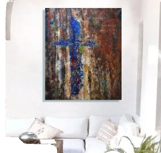 Pinturas de arte religioso de surrealismo acrílico