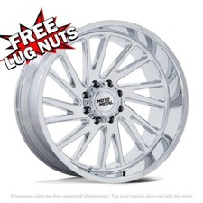 22 Inch 22x10 Moto Metal Mo811 Combat Chrome Wheels Rims 6x5.5 6x139.7 -18