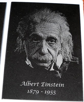 ALBERT EINSTEIN GRAVITE ENGRAVING.  NEW.