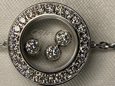Chopard - ''Happy Diamonds Icons'' Armband 18 Karat Weißgold mit Diamanten 85A018