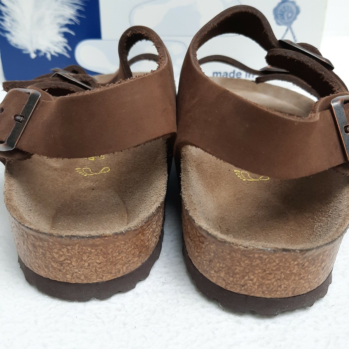 Birkenstock Milano Nubuck Cocoa Brown Double Strap Sandal  display picture 3