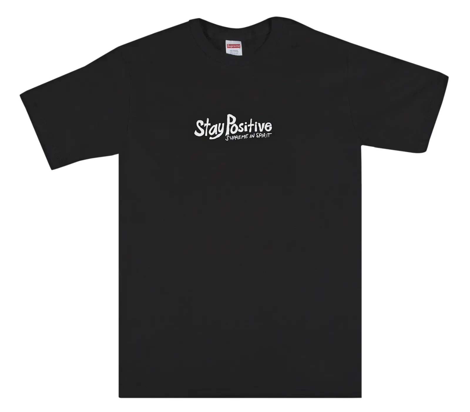 Tee shirt noir Supreme Stay Positive FW20 taille M neuf
