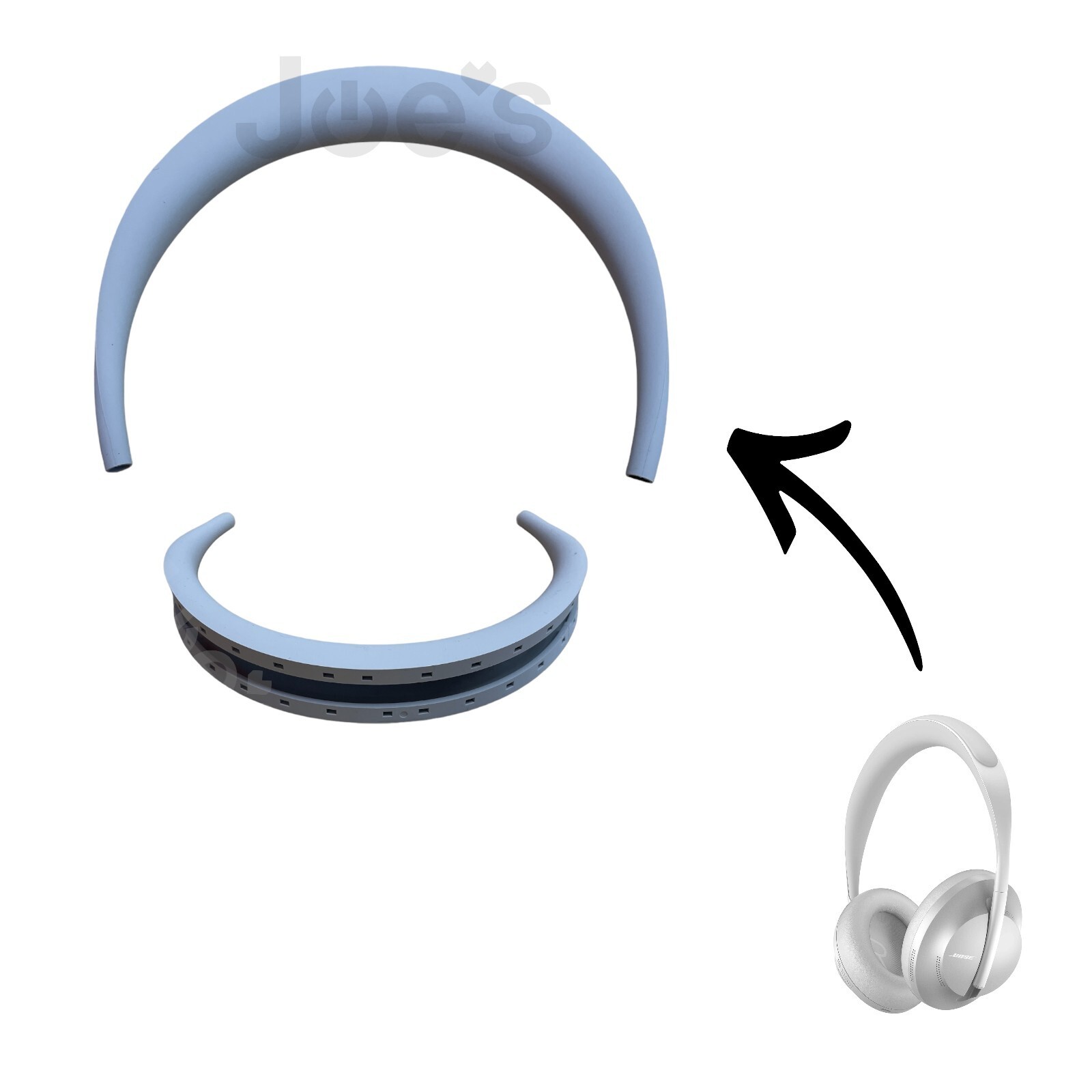 Genuine OEM Bose NC700 Headband Rubber Cushion Replacement Part in Silver-image