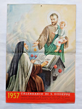 Calendario 1957 Pia Unione Transito di San Giuseppe, Illustratore MARIO BARBERIS