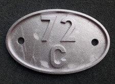 Cast Shed Plate Aluminium Replica 72C Yeovil 1950-1963 Railway Railwayana