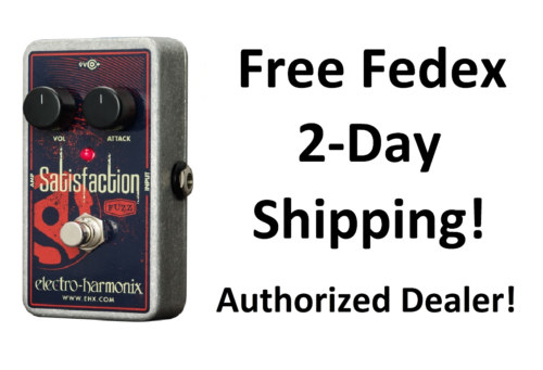 New Electro-Harmonix EHX Satisfaction Fuzz Guitar Effects Pedal - Picture 1 of 2