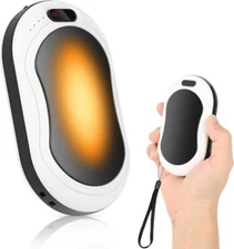 10000 mAh Electric Hiking Pocket Hand Warmers Portable Rechargeable Power Bank 