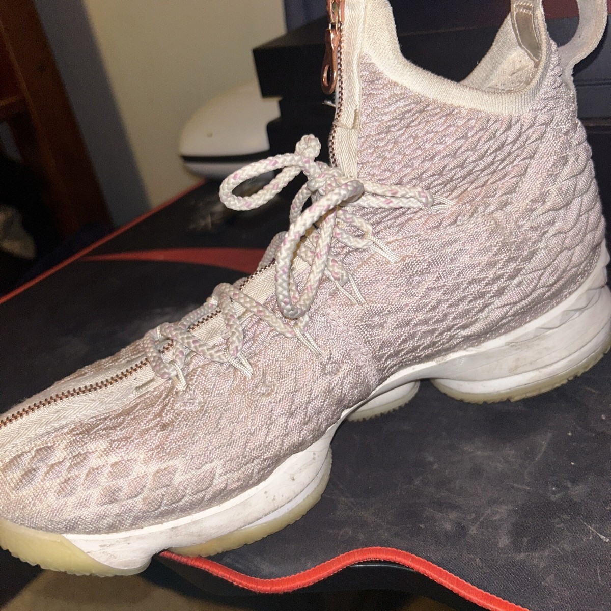 KITH × Nike LeBron 15 Rose Gold Nike Lebron 15 XV Kith Performance Rose Gold Size 12