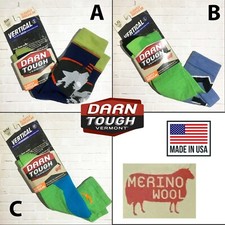 Darn TOUGH Vermont Vertical Over The Calf MERINO WOOL Junior Sz S/P, M/M, L/G