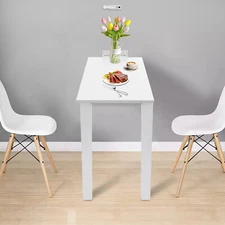 Indoor Wall Mounted Wood White Folding Table Folding Dining Table Load 132.28lbs