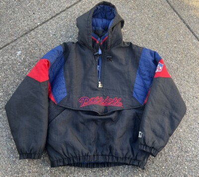 デッドストック！STARTER×PATRIOTSパファー ナイロン ジャケット Vtg New England Patriots Vintage Starter 1/4 Zip Pullover