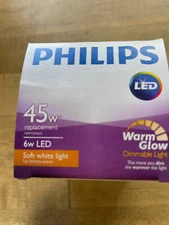 Philips LED R20 6 Watt Warm Glow Dimmable Bulb Pack of 6 (456979)