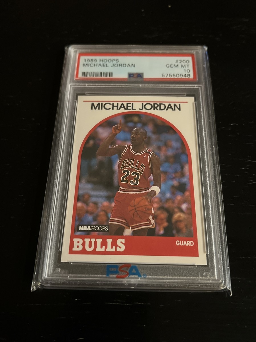 PSA 10 MICHAEL JORDAN 1989-90 NBA HOOPS #200 *CHICAGO BULLS PSA 10 MICHAEL JORDAN 1989-90 NBA HOOPS #200 *CHICAGO BULLS