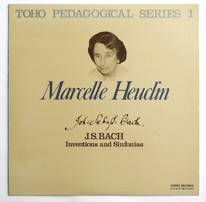 MARCELLE HEUCLIN J.S.Bach Inventions and Sinfonias japan 1980
