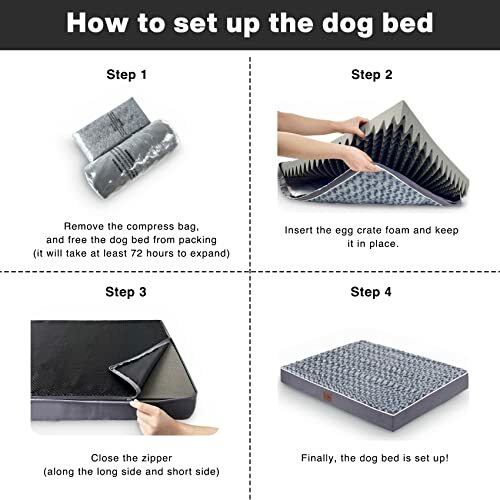 egg crate foam dog bed insert