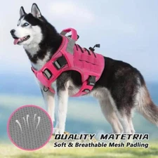 No-pull Adjustable Dog Harness for Large Dogs – Tactical Vest with Handle