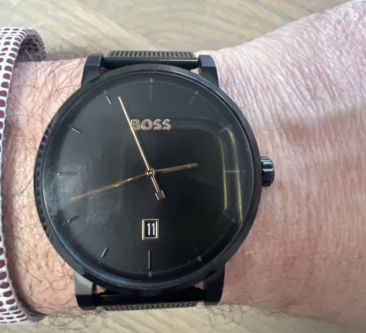 Mens Hugo Boss Integrity Stainless Steel Milanese Mesh Watch