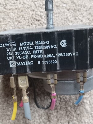 MAYTAG DRYER TIMER 6 3095520  WITH SWITCHES 6-3096400, 6-3095280
