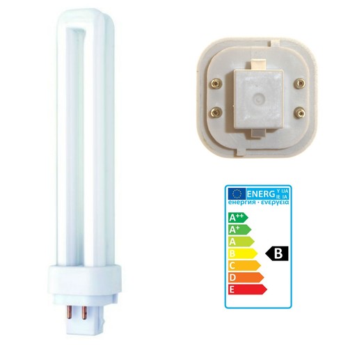 Energy Saving Light Bulb 4 Pin CFL Fluorescent Lamp Cool White 10w 13w 18w 26w - Picture 10 of 11