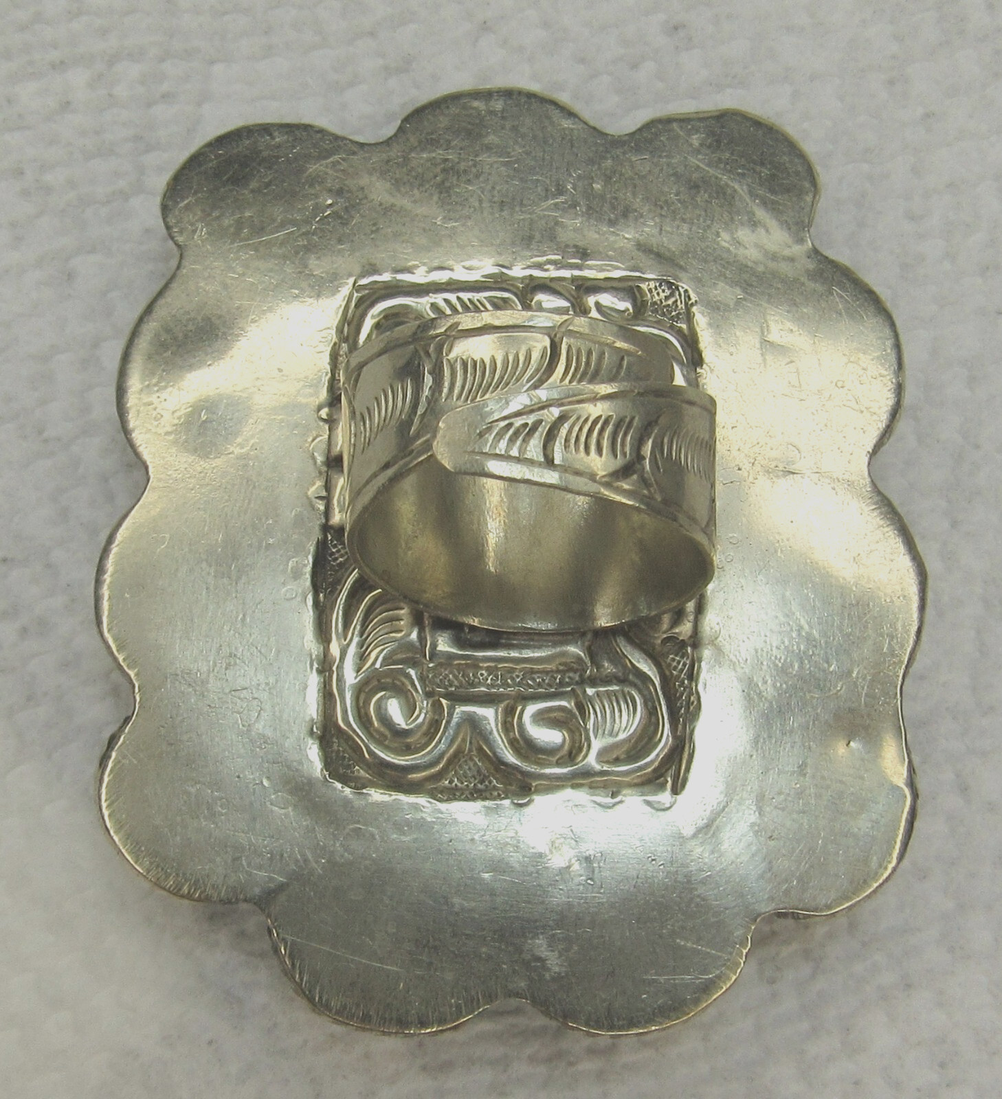 Bumblebee Jasper Turquoise CLUSTER Ring Sterling … - image 16