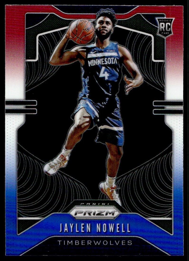 2019-20 Panini Prizm Red White Blue Jaylen Nowell Rookie G46 Minnesota