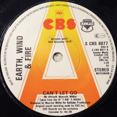 Earth, Wind & Fire - Can't Let Go (7'', Single, Promo)