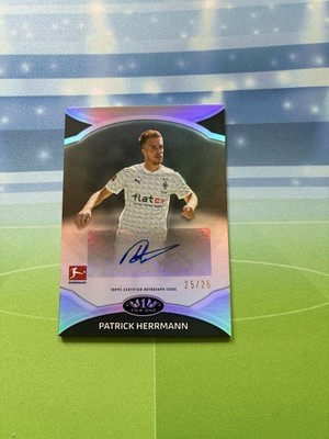 2020-21 Topps Tier One Bundesliga Auto Patrick Herrmann Black /25 BMG