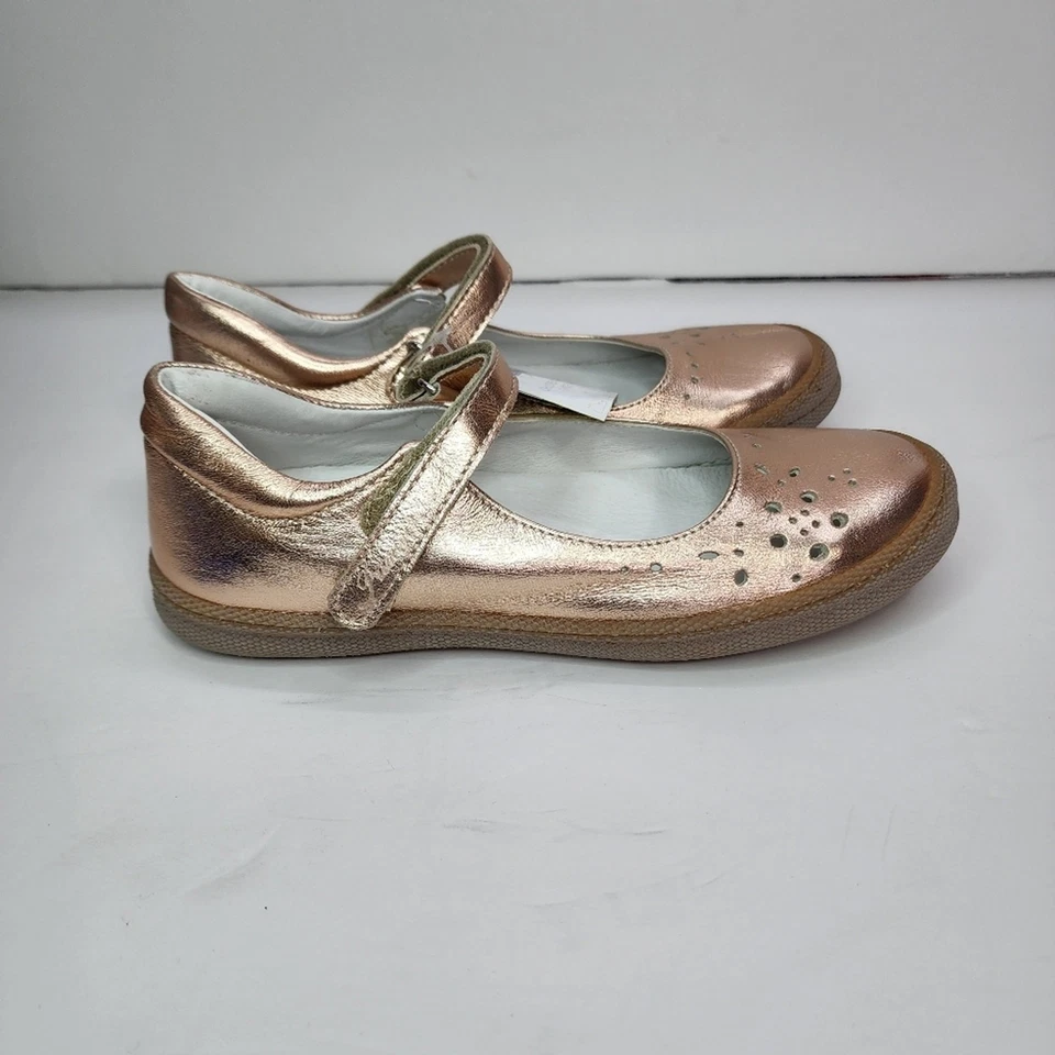 Primigi Mary Jane en oro rosa con detalles recortados 3 1/2 Foto 3 de 4