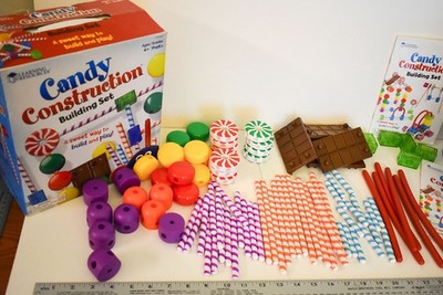 Learning Resources Candy Construction Building Set 92 Pc STEM Sweet Treats