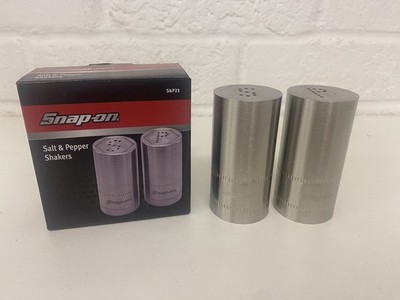 Snap On Tools Salz- und Pfefferstreuer Steckschlüssel-Design Edelstahl selten in UK