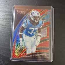 2025 Panini Select Princely Umanmielen RC Red Mojo Prizm /49 Carolina Panthers
