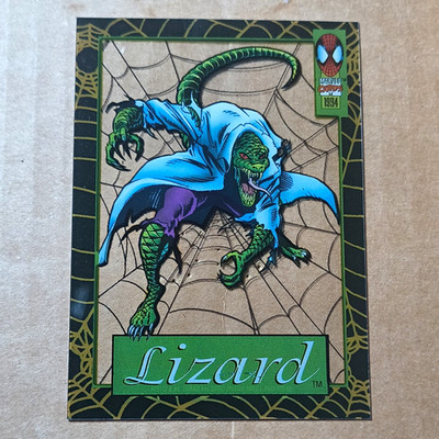Fleer 1994 Marvel Spider-Man Suspended Animation Insert #12/12 Lizard Card