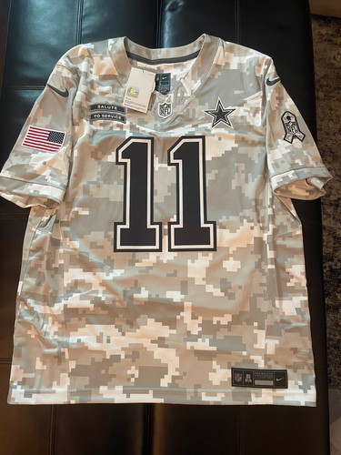 Micah Parsons Artic Camo Salute To Service Large DALLAS COWBOYS Nike Jersey NEW