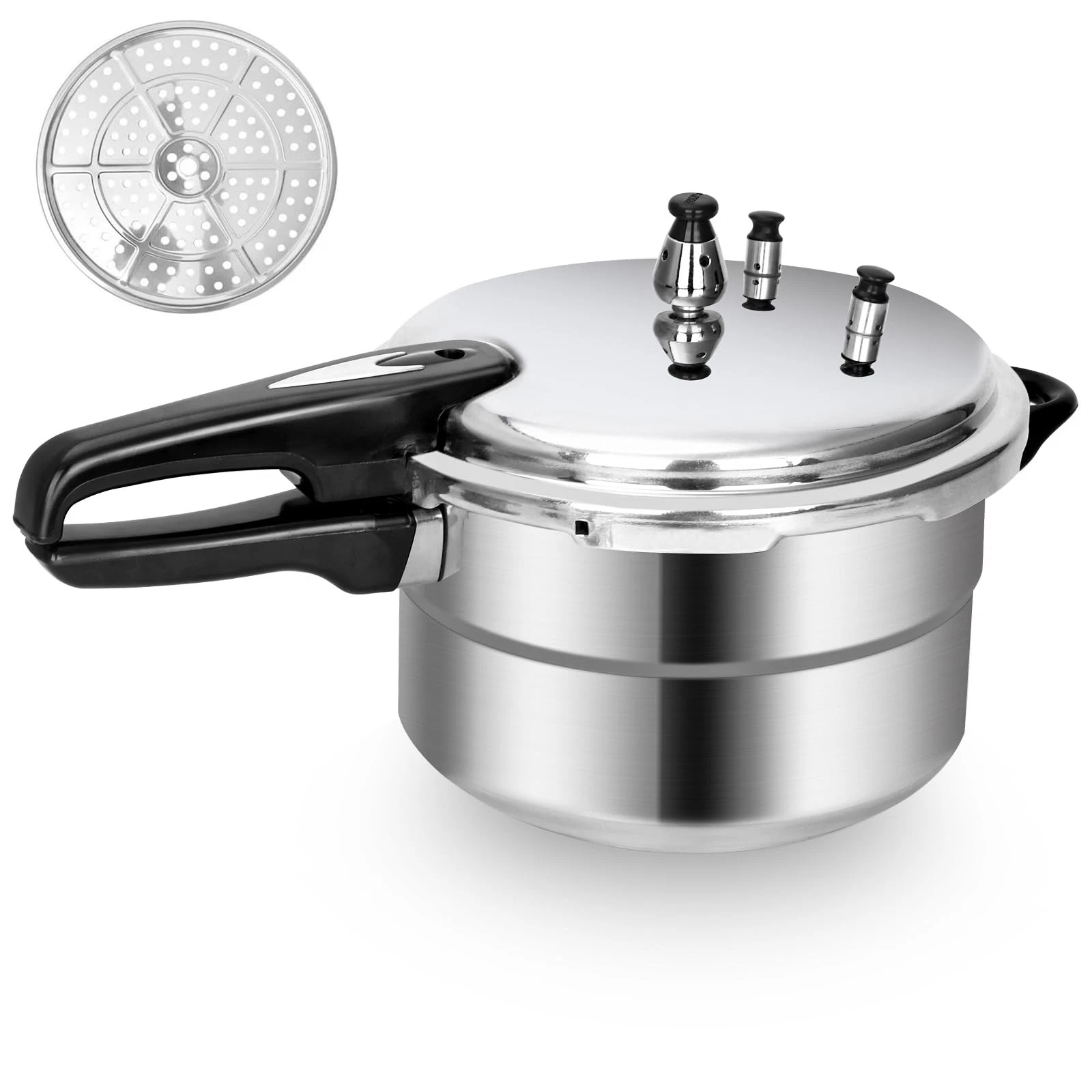 5.3 Quart Pressure Cooker, 10 Psi Induction Pressure Canner w/Multiple Pressu...