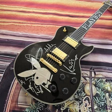 Les Paul Playboy electric guitar #1 0f 10 signed by Hugh Hefner gold hardware