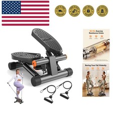Steppers for Exercise, Stair Stepper with Resistance Bands, Mini Stepper with...